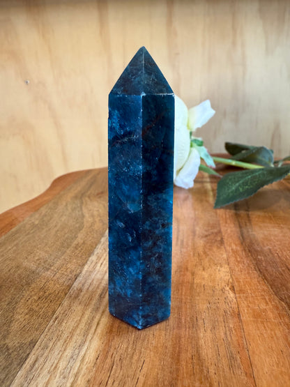 BLUE APATITE POINT