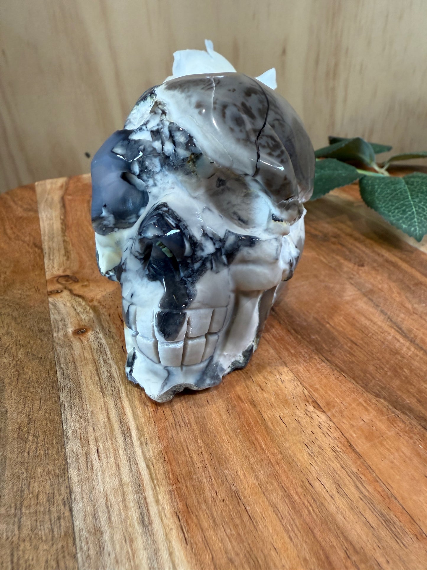 VOLCANO AGATE SKULL