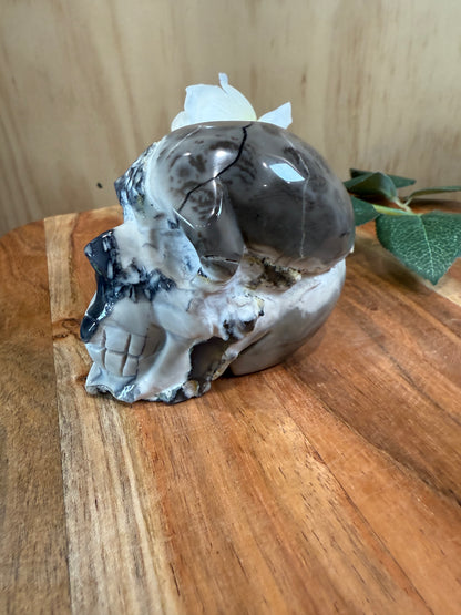 VOLCANO AGATE SKULL