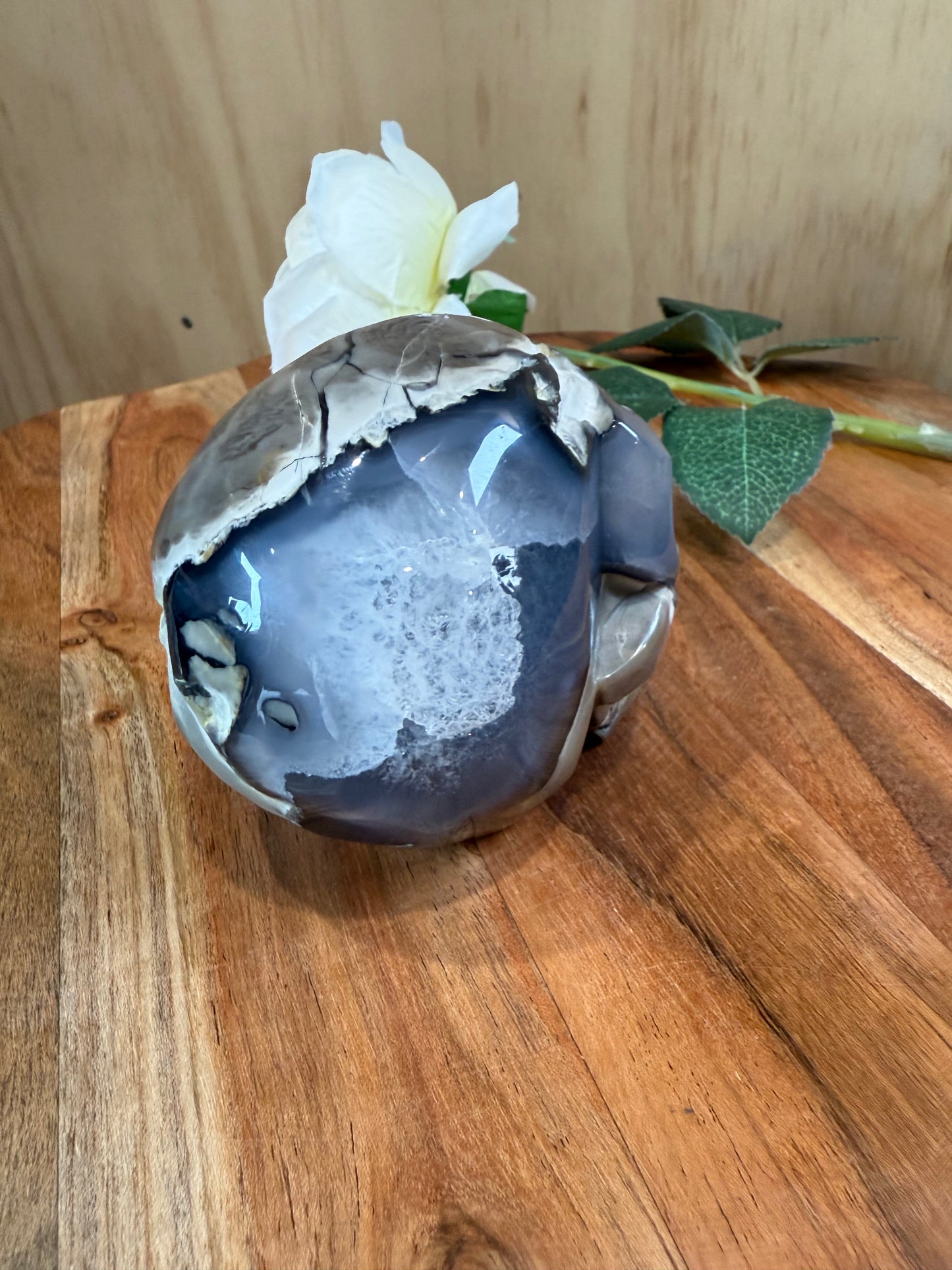 VOLCANO AGATE SKULL