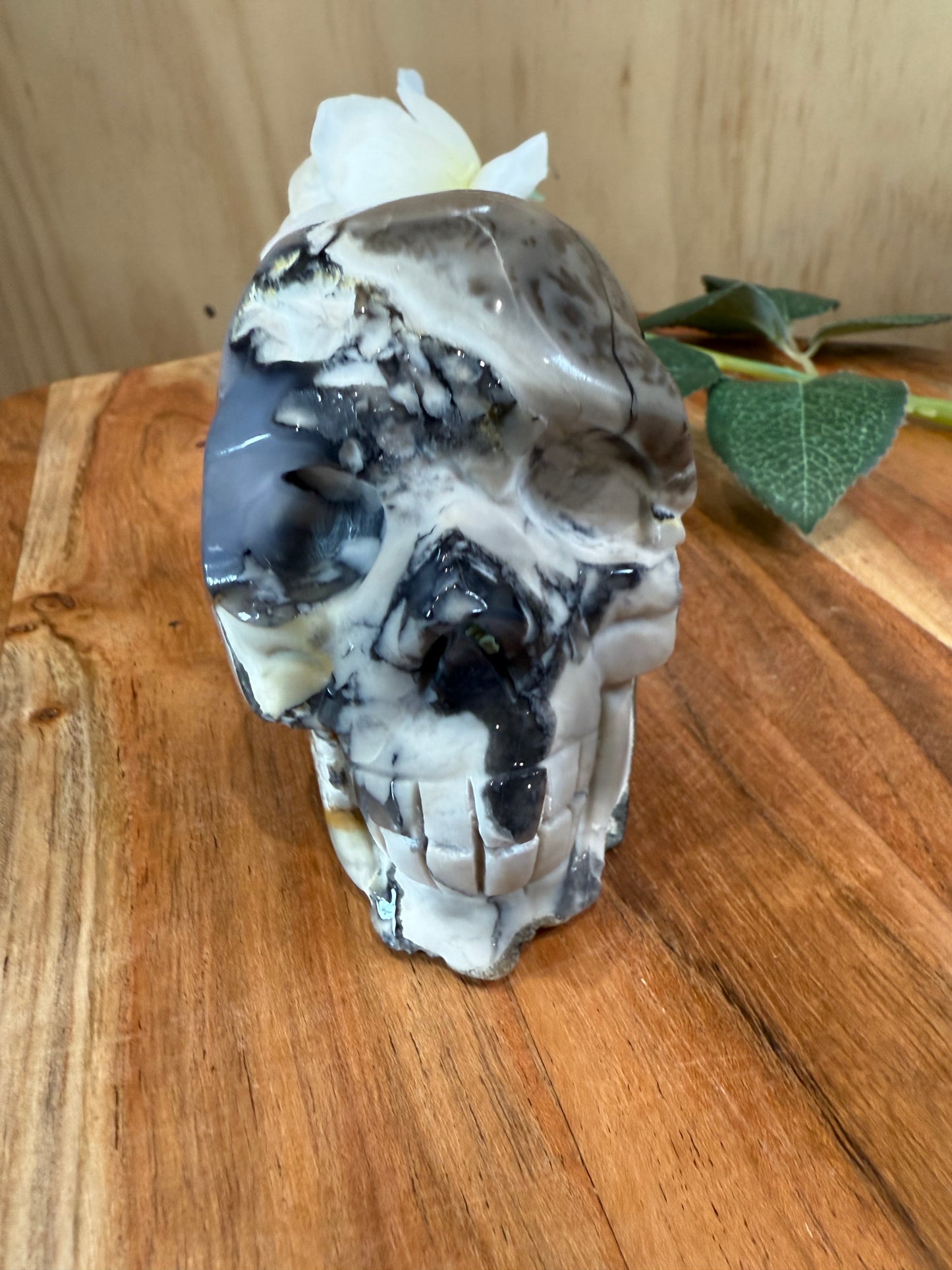 VOLCANO AGATE SKULL