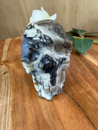 VOLCANO AGATE SKULL