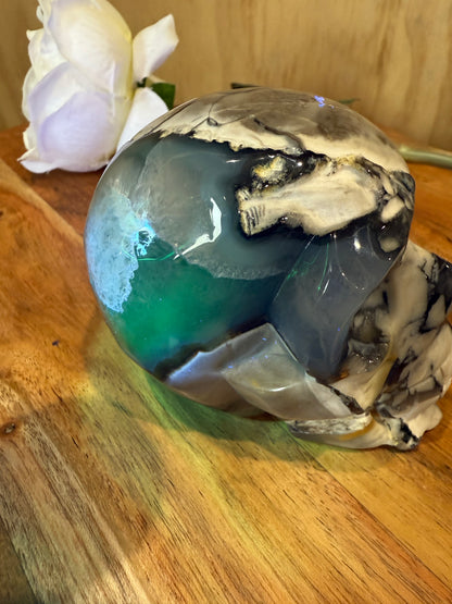 VOLCANO AGATE SKULL