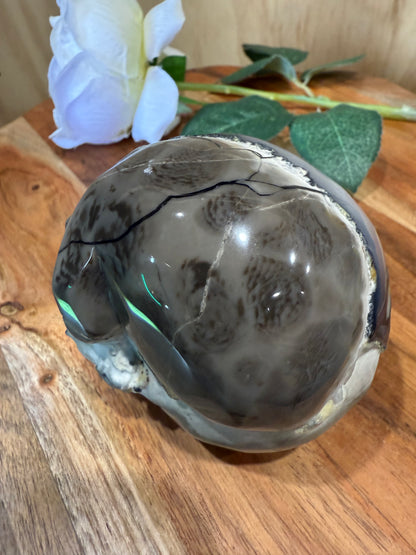 VOLCANO AGATE SKULL