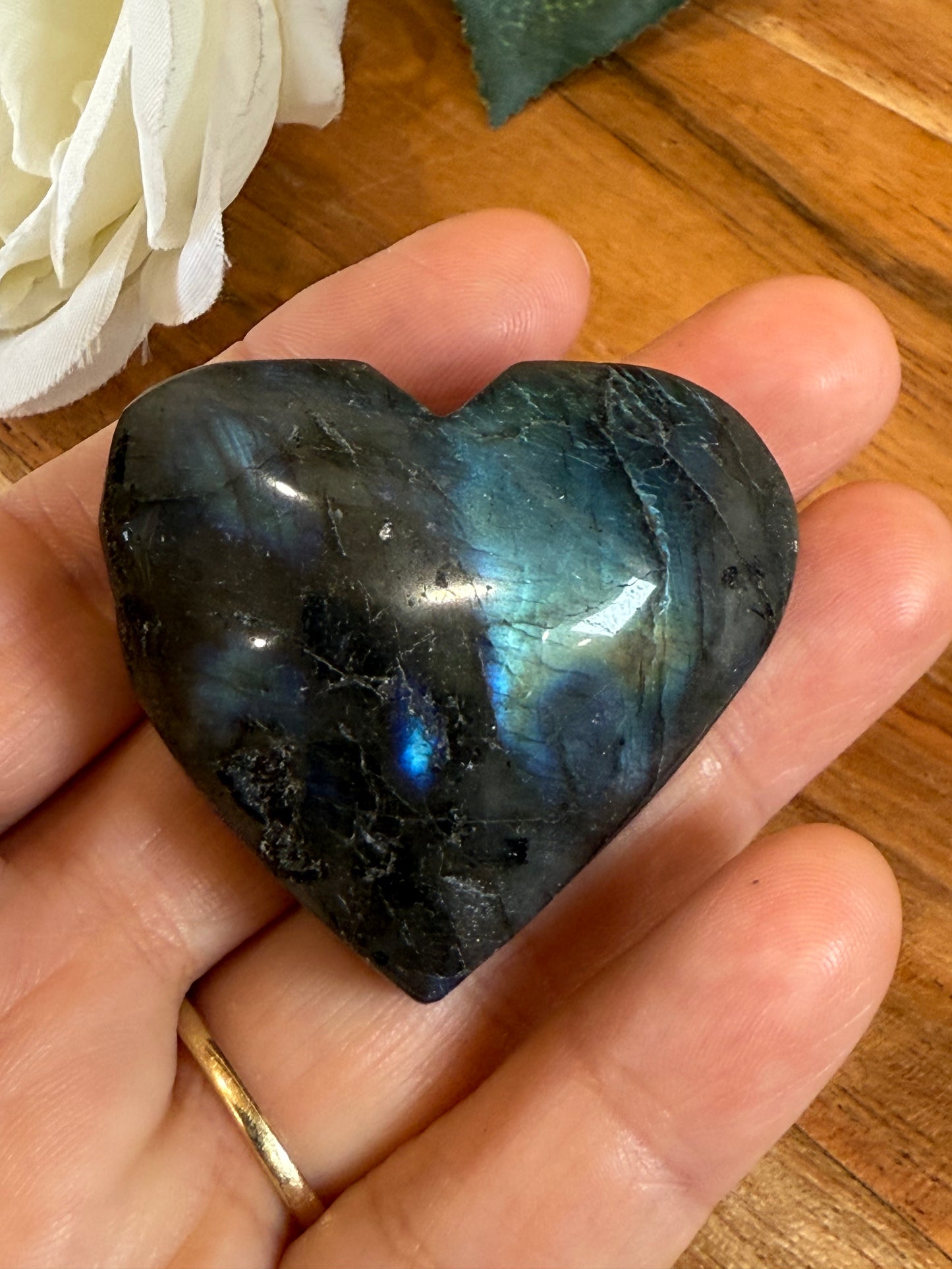 LABRADORITE HEART