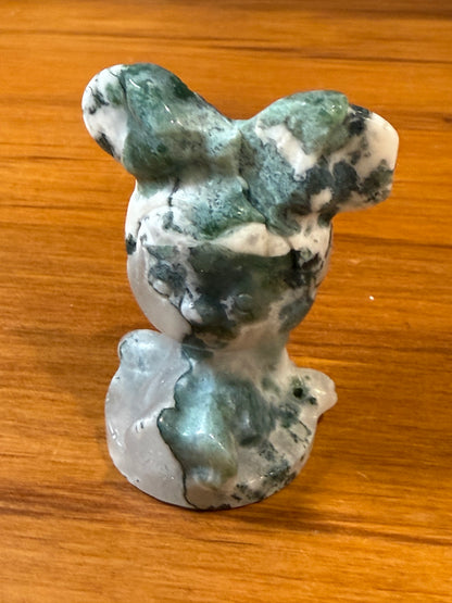 MINNIE MOUSE (MOSS AGATE & GREEN AVENTURINE)