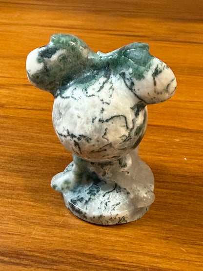 MINNIE MOUSE (MOSS AGATE & GREEN AVENTURINE)