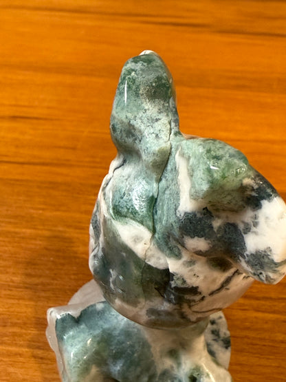 MINNIE MOUSE (MOSS AGATE & GREEN AVENTURINE)