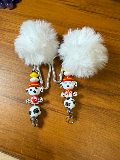 BEAD KEYRINGS (SOME WITH FOCALS)