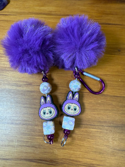 BEAD KEYRINGS (SOME WITH FOCALS)