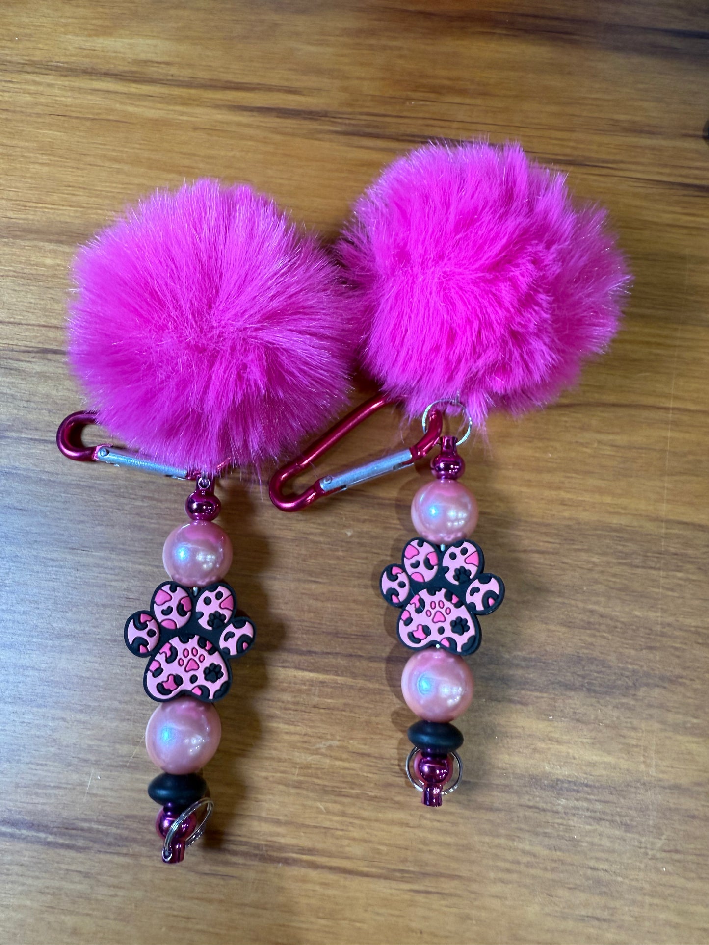 BEAD KEYRINGS (SOME WITH FOCALS)