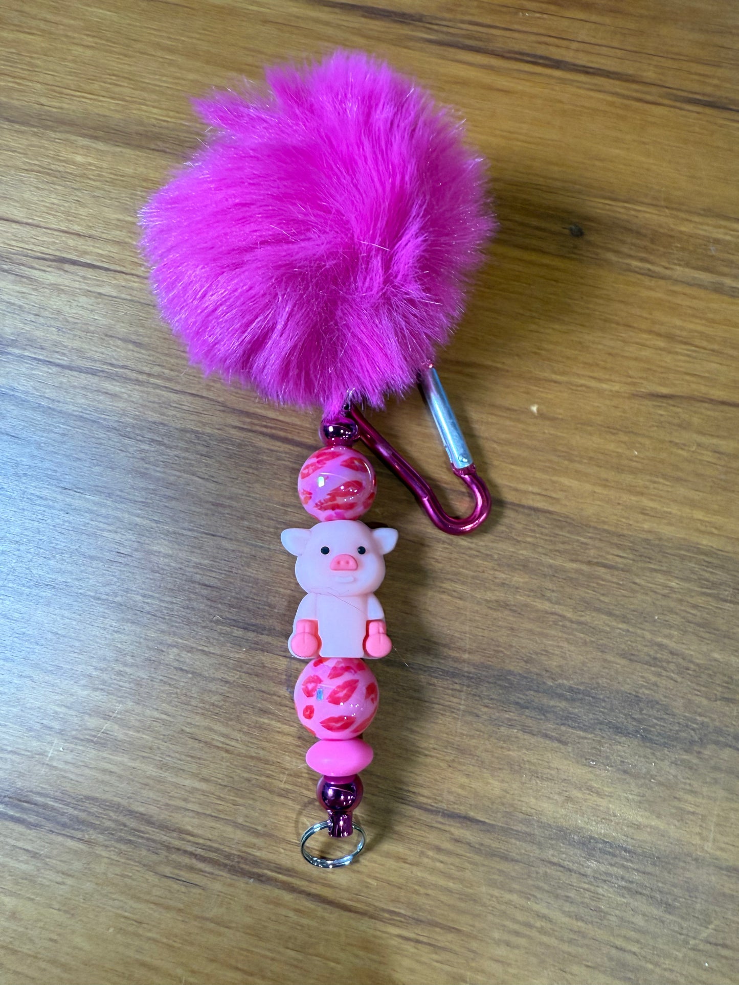 BEAD KEYRINGS (SOME WITH FOCALS)