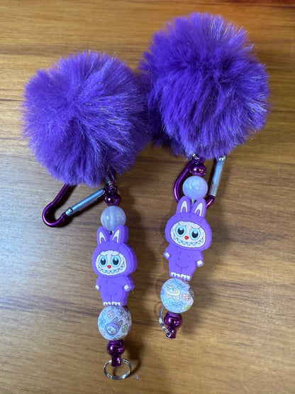 BEAD KEYRINGS (SOME WITH FOCALS)