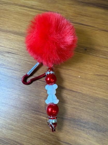 BEAD KEYRINGS (SOME WITH FOCALS)