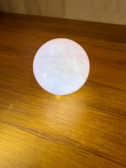 ROSE QUARTZ SPHERE (WEE STAR)
