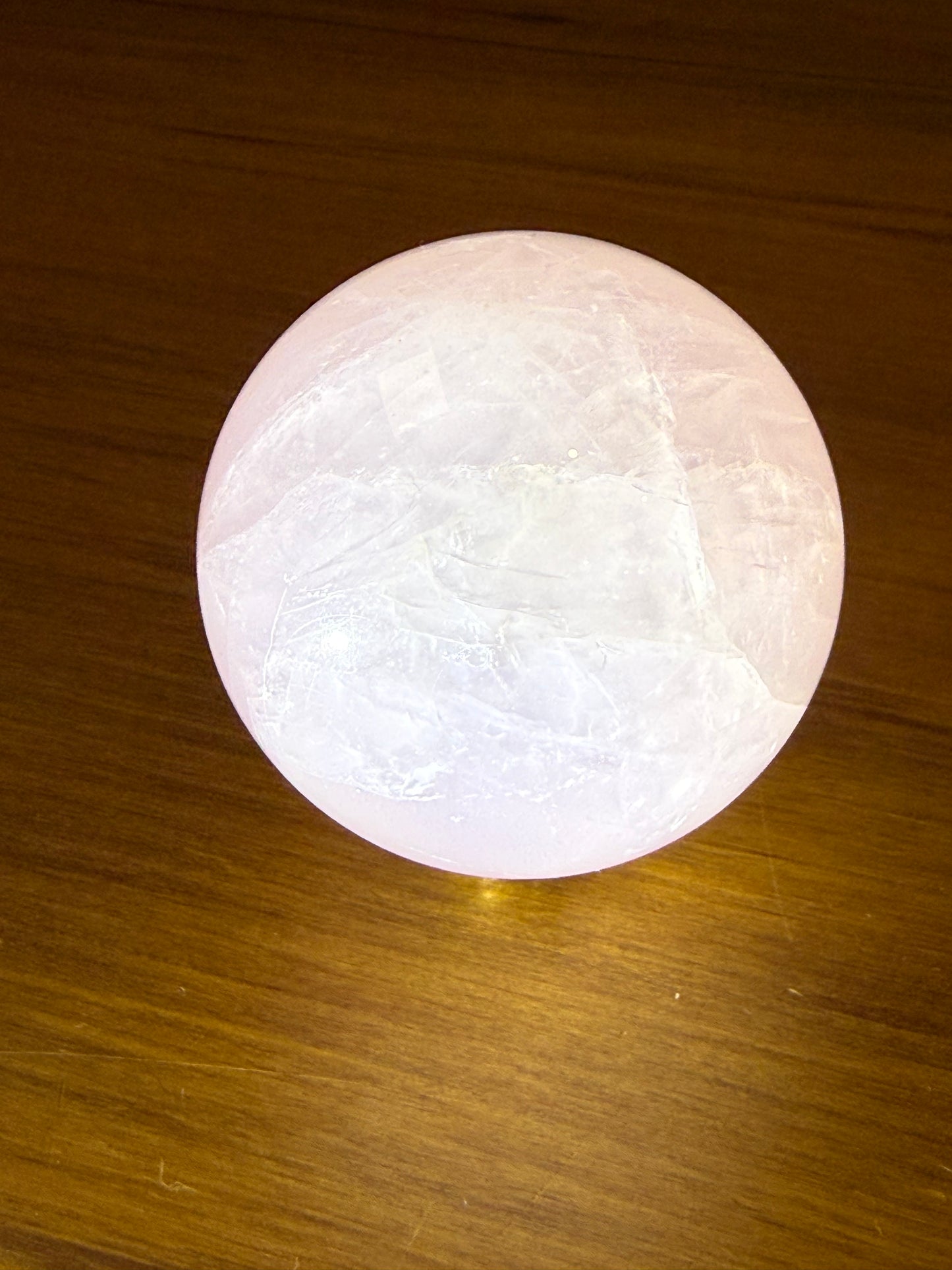 ROSE QUARTZ SPHERE (WEE STAR)