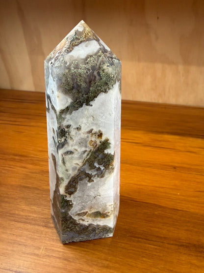 AGATE MOSS TOWER NEARLY 1KG!!!