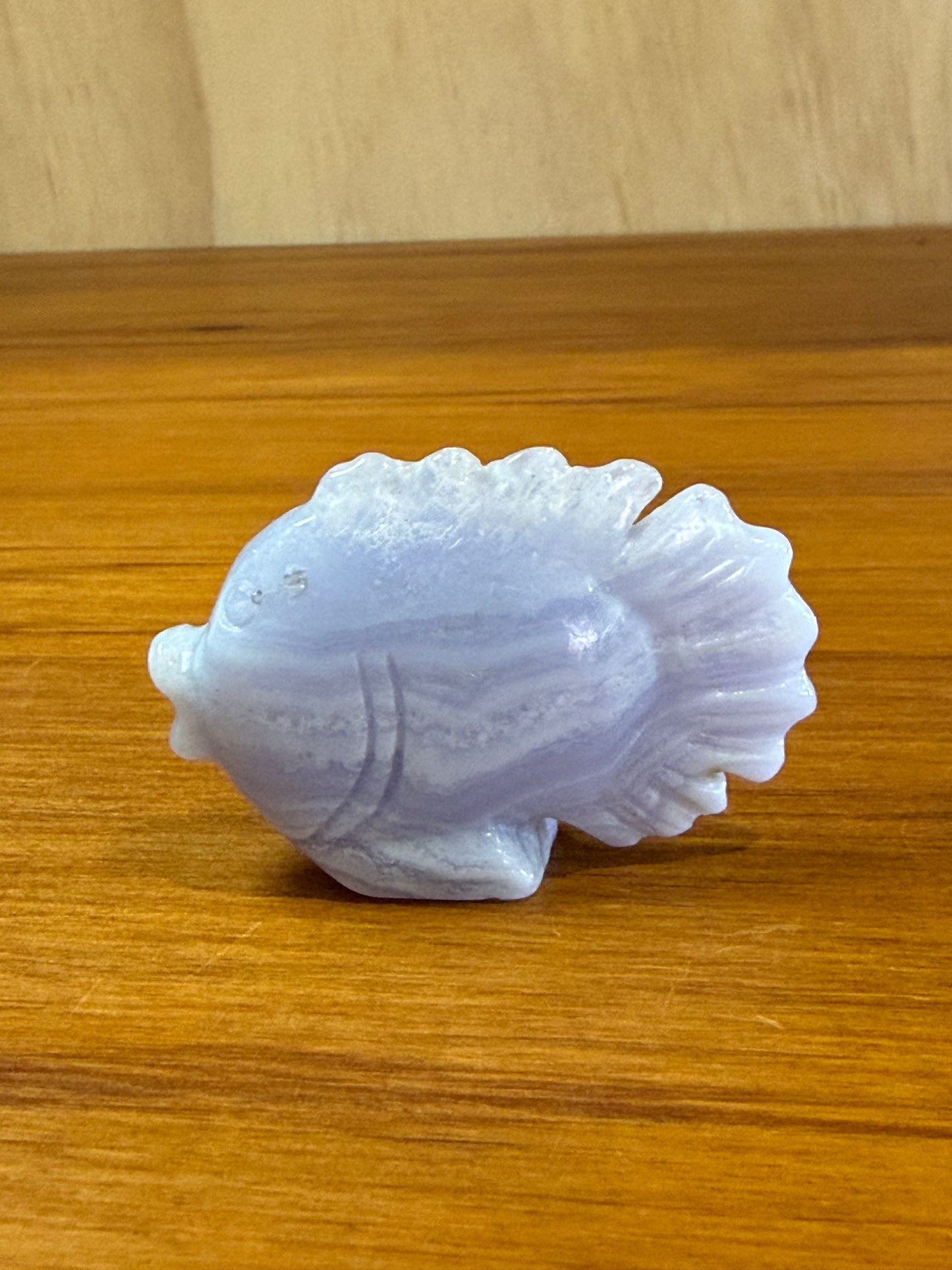 BLUE LACE AGATE FISH