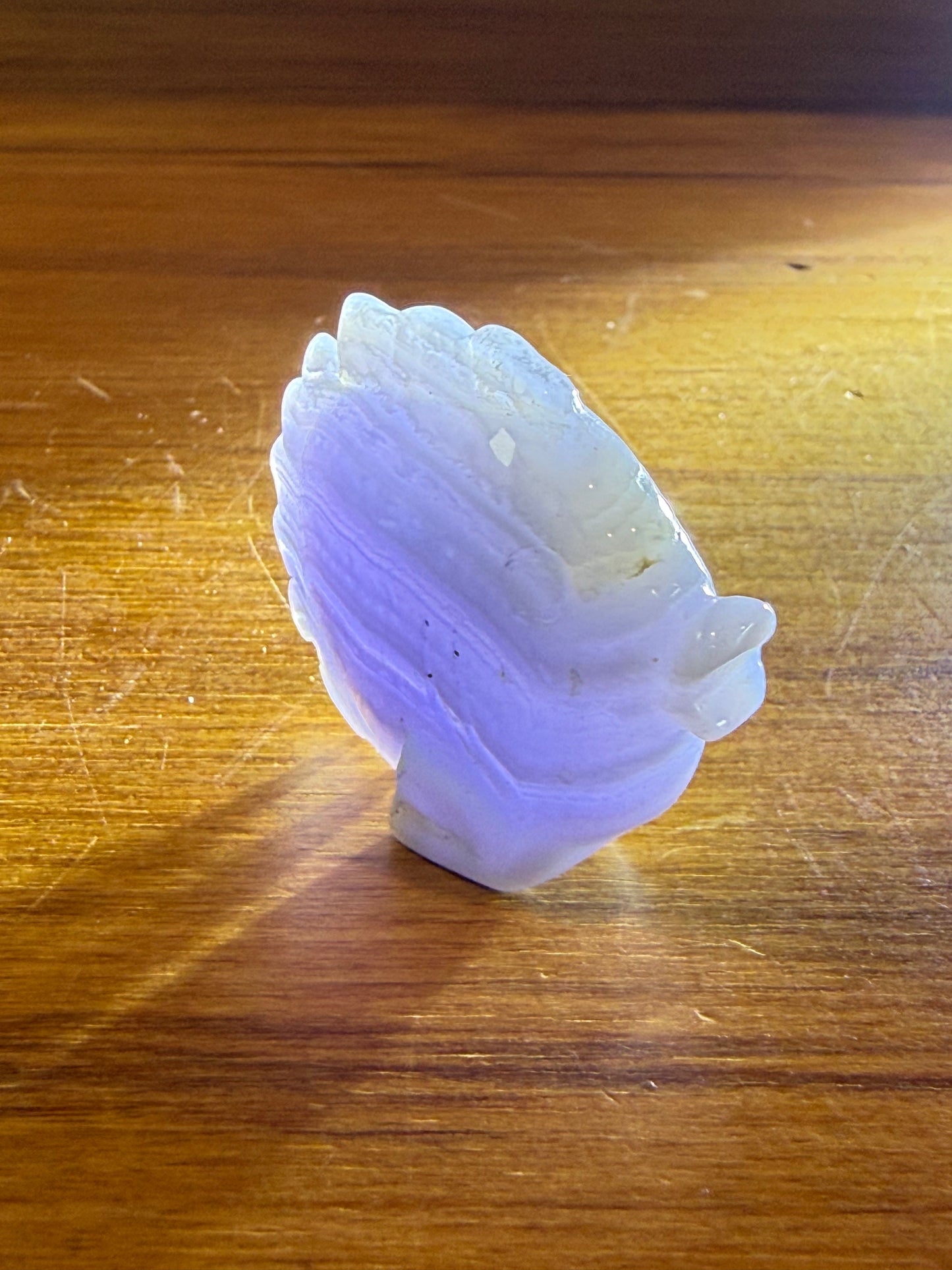 BLUE LACE AGATE FISH