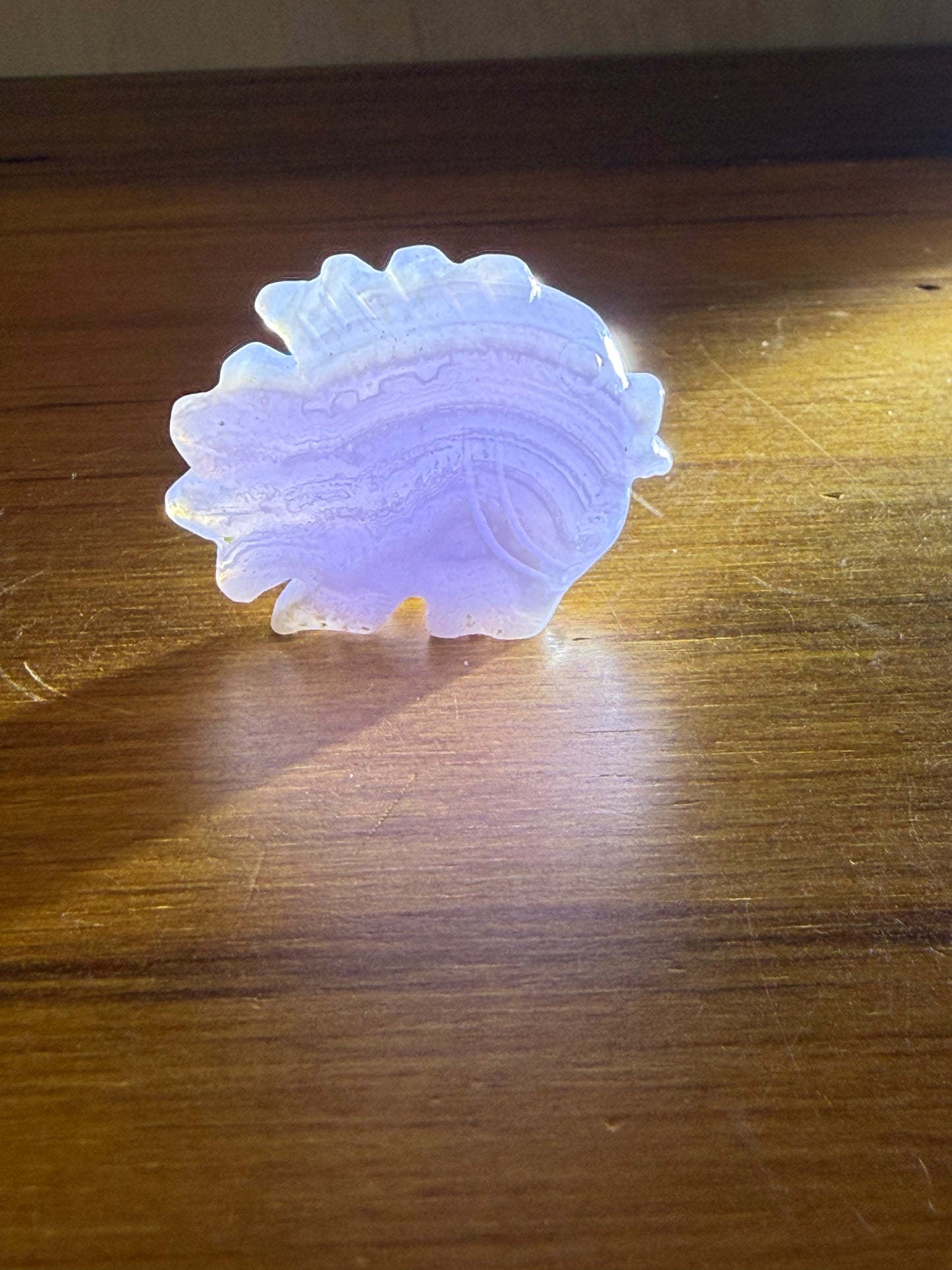 BLUE LACE AGATE FISH