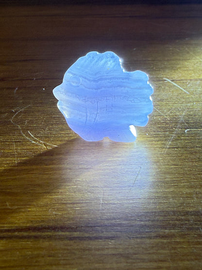 BLUE LACE AGATE FISH