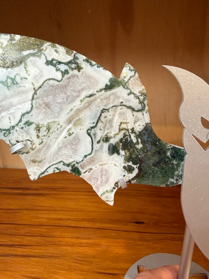 MOSS AGATE BAT