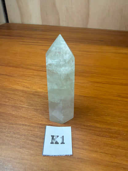 GREEN FLUORITE POINTS