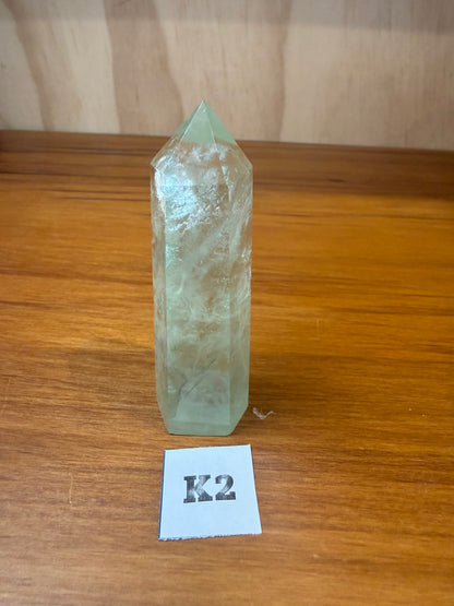 GREEN FLUORITE POINTS