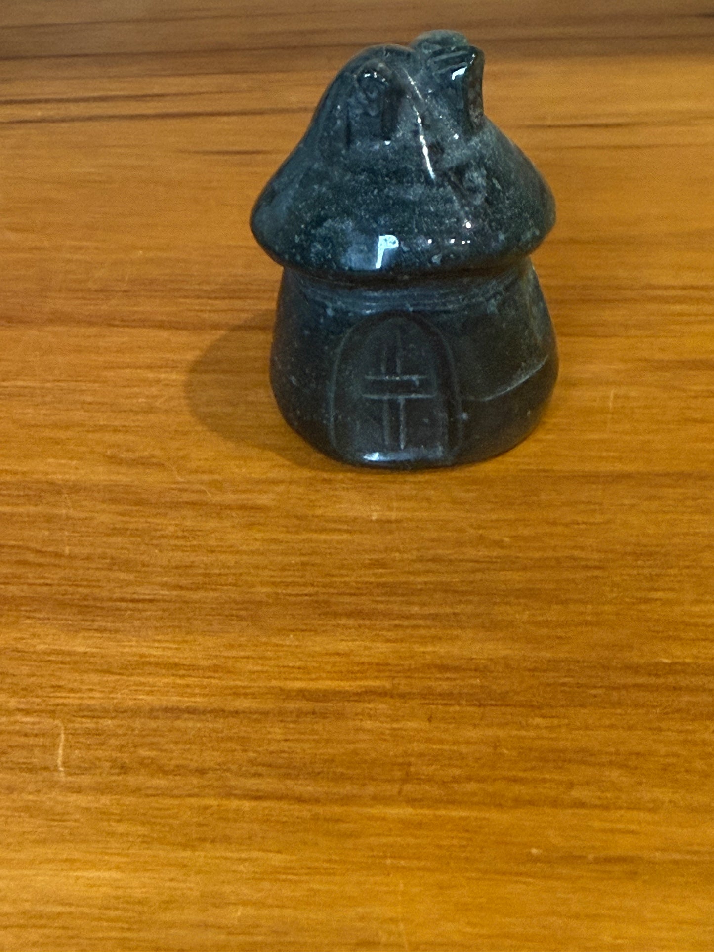 AGATE MOSS MUSHROOM FAIRY HOUSE