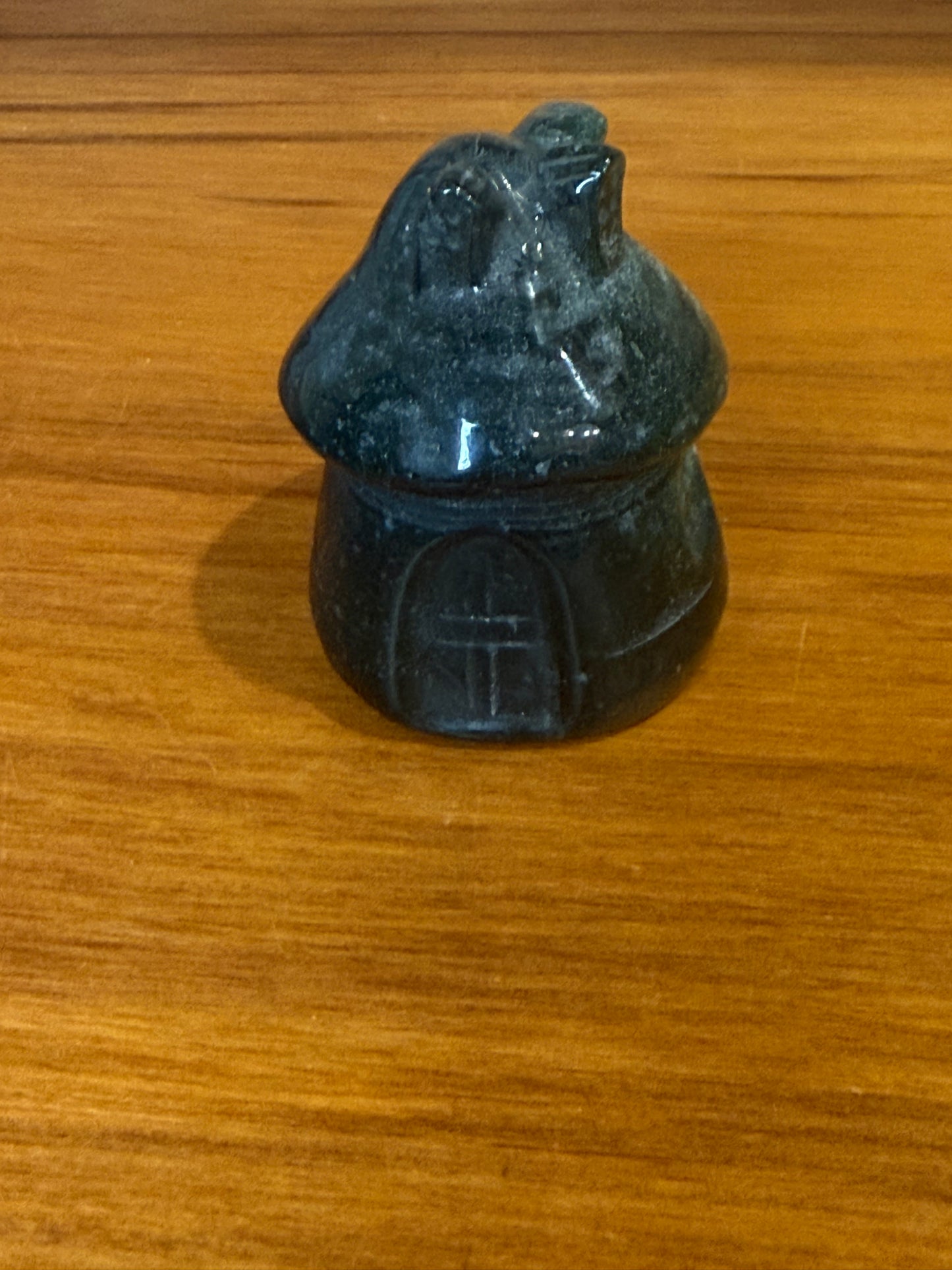 AGATE MOSS MUSHROOM FAIRY HOUSE