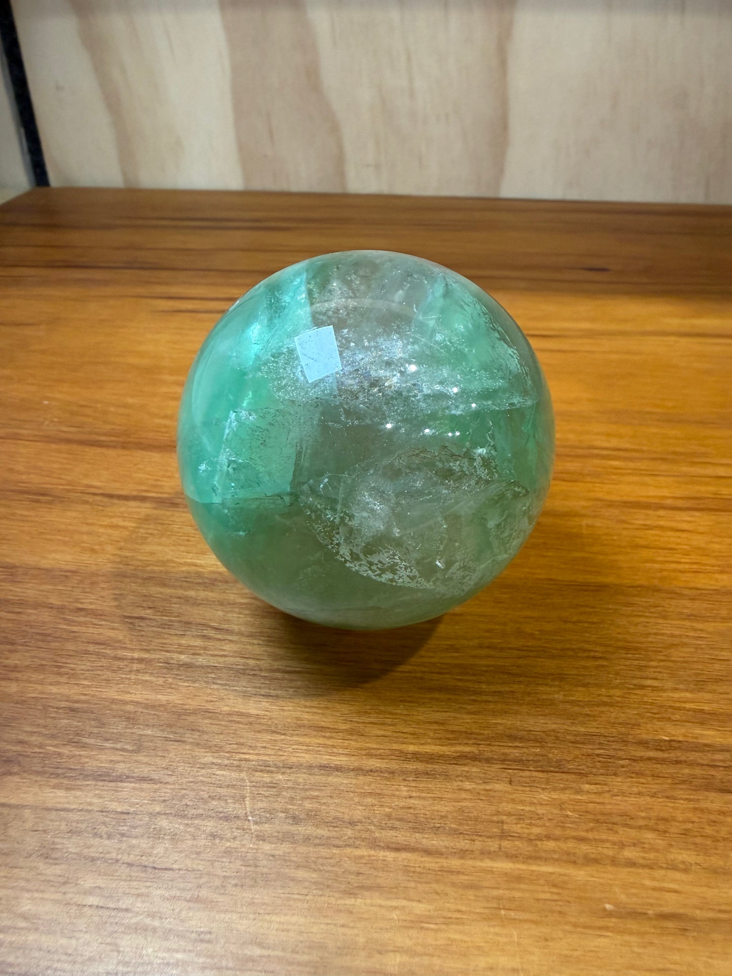 GREEN FLUORITE SPHERES