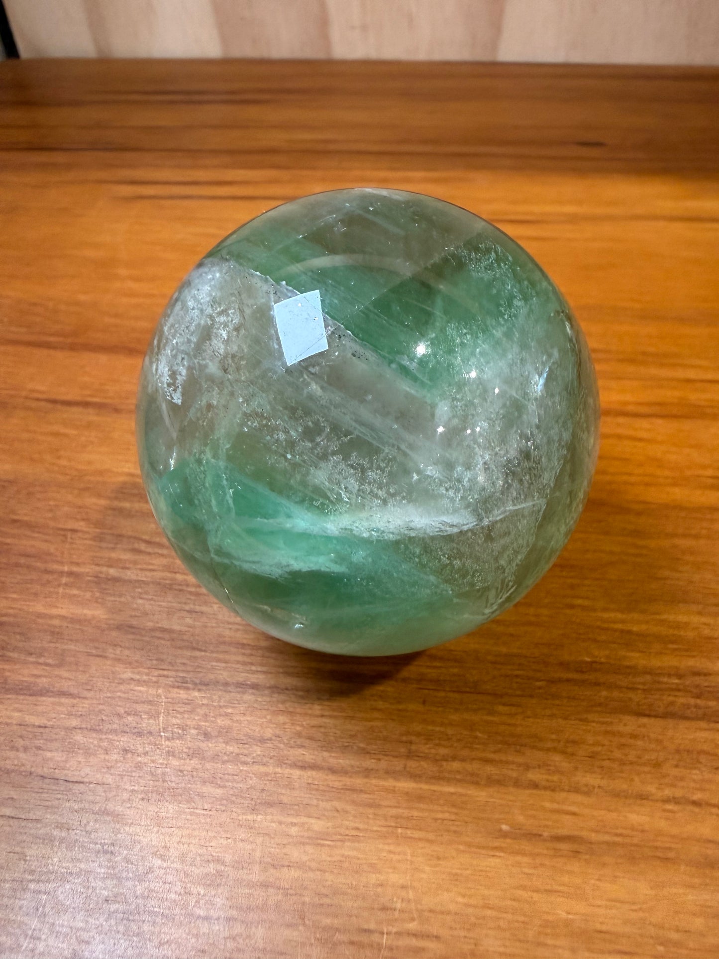 GREEN FLUORITE SPHERES