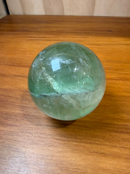 GREEN FLUORITE SPHERES