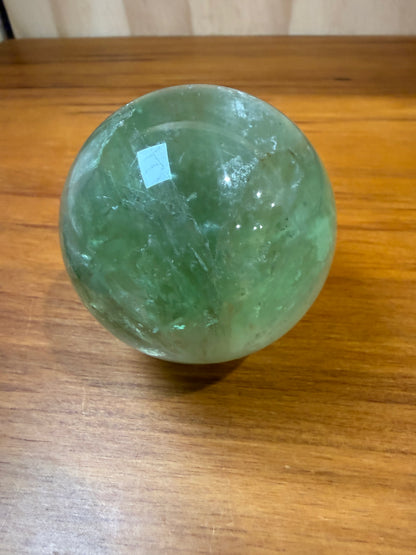 GREEN FLUORITE SPHERES