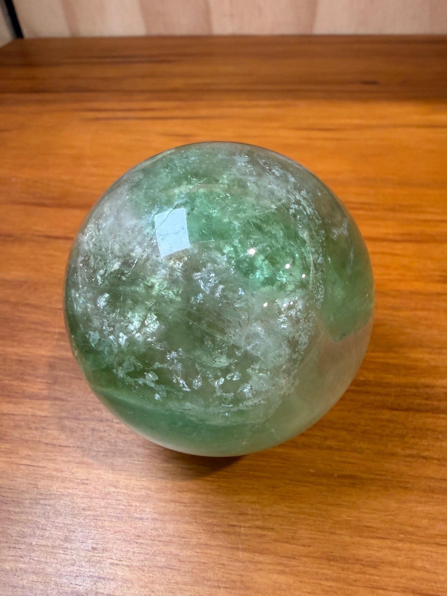 GREEN FLUORITE SPHERES