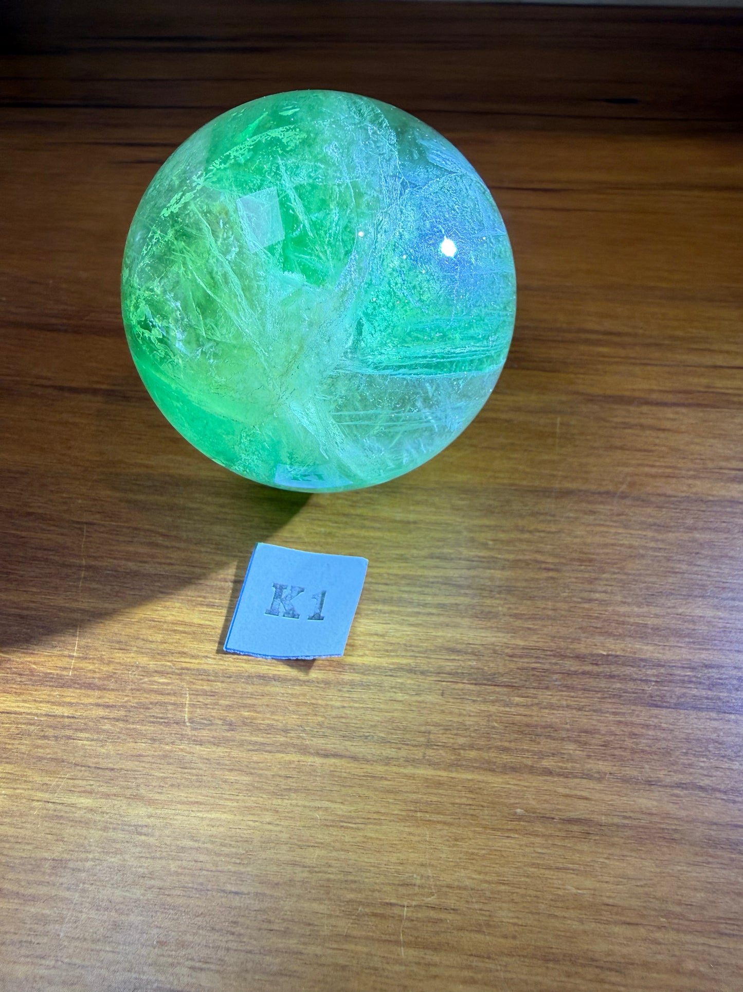 GREEN FLUORITE SPHERES