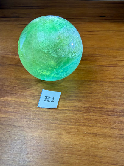 GREEN FLUORITE SPHERES