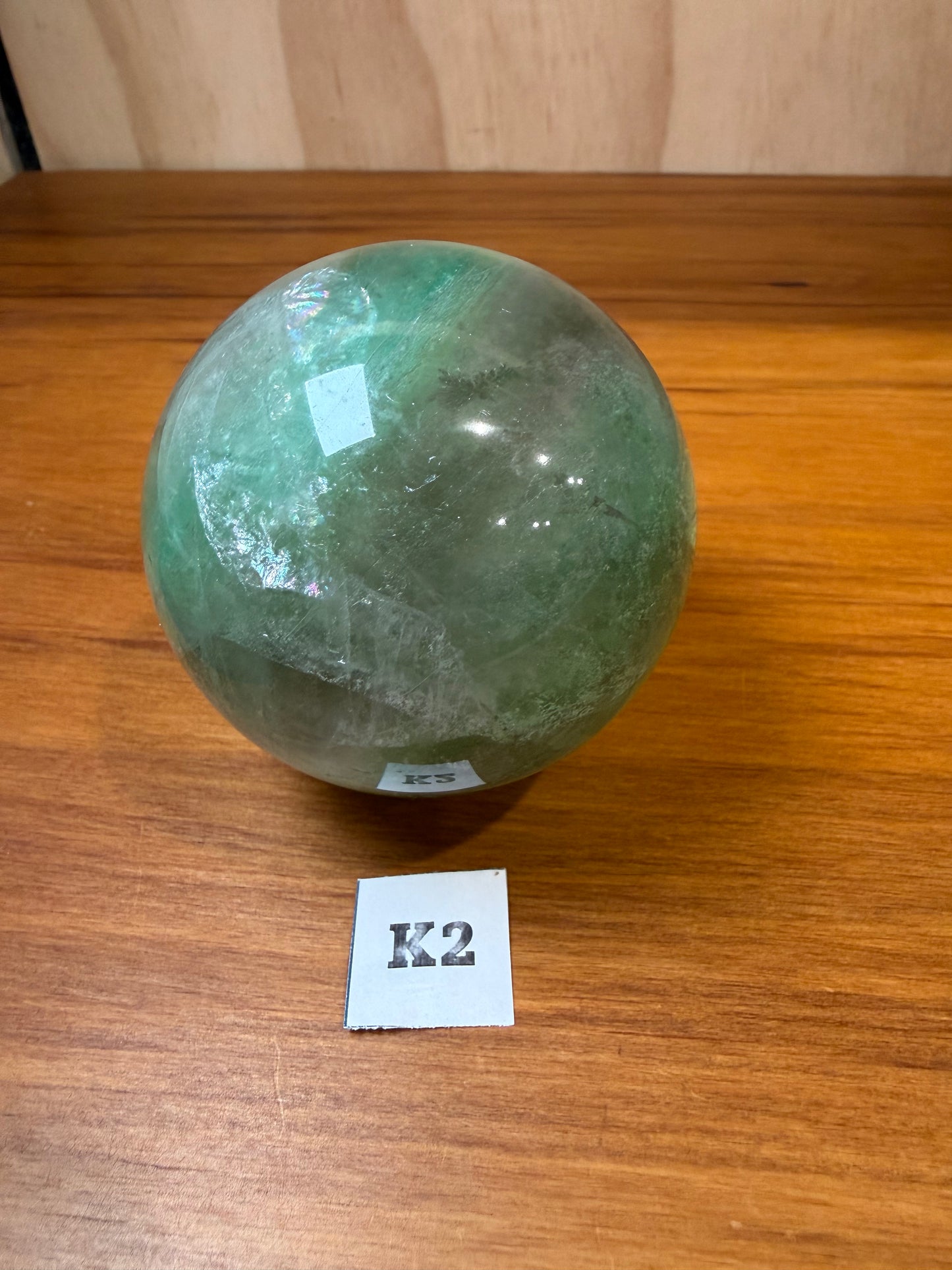 GREEN FLUORITE SPHERES