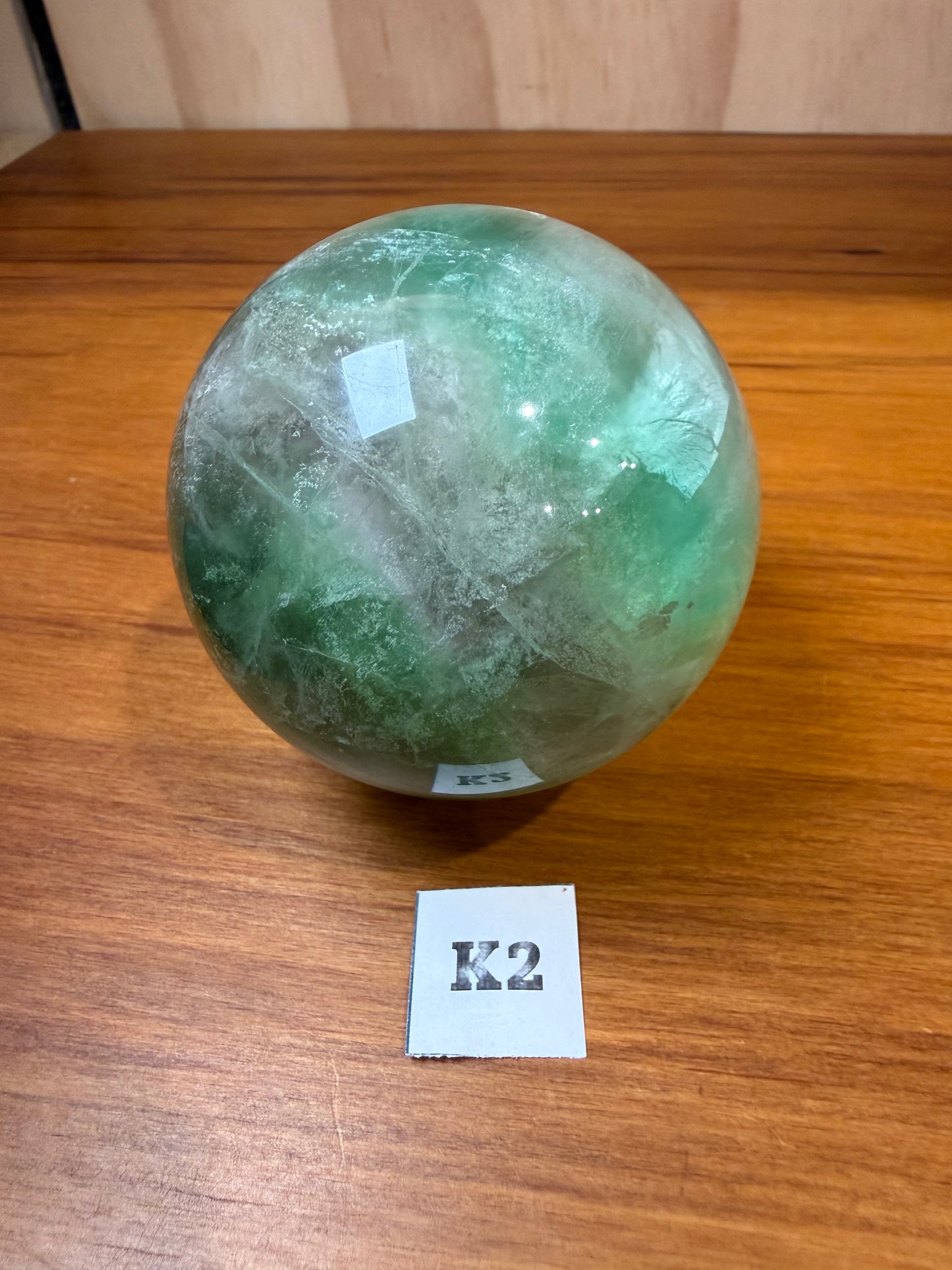 GREEN FLUORITE SPHERES