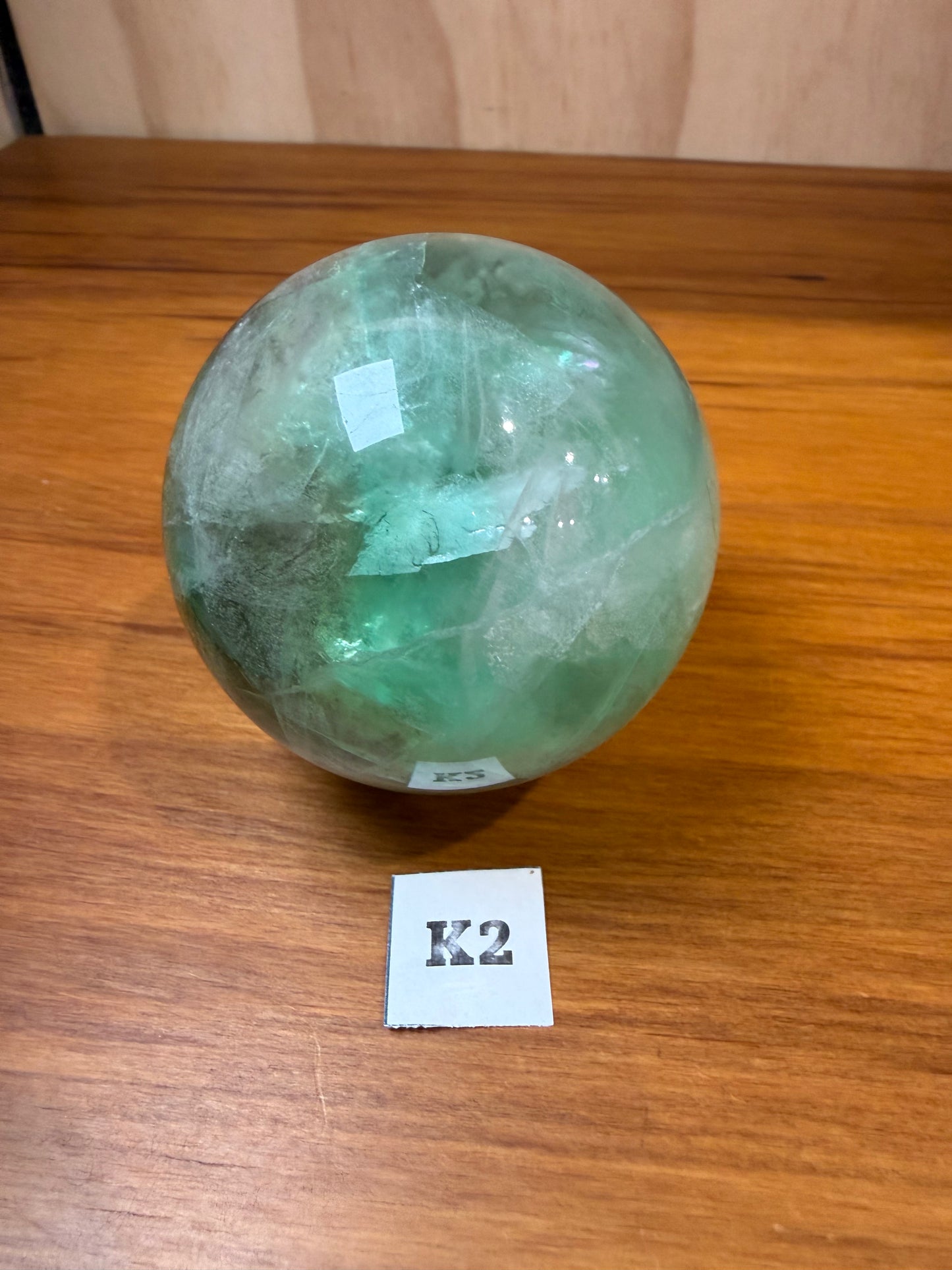 GREEN FLUORITE SPHERES