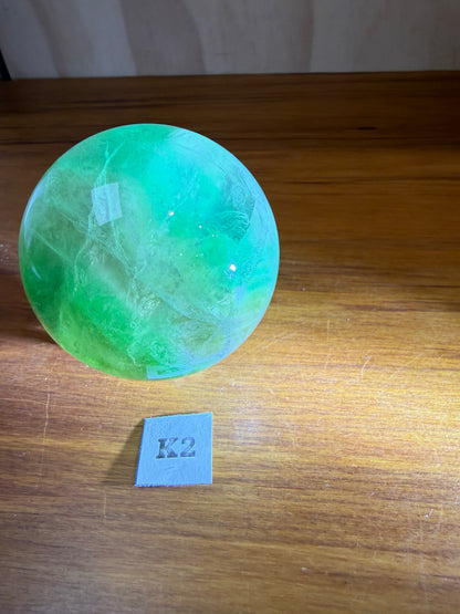 GREEN FLUORITE SPHERES