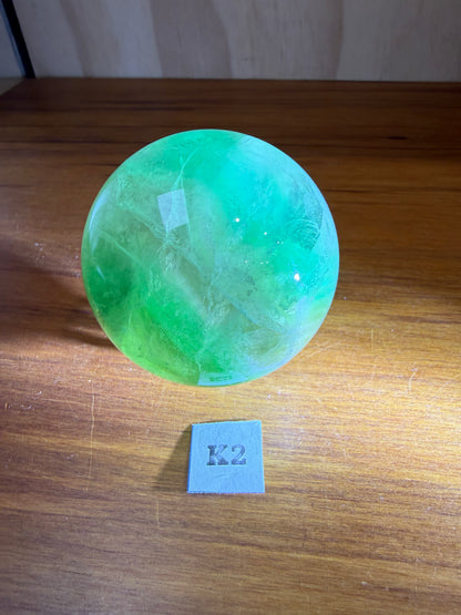 GREEN FLUORITE SPHERES