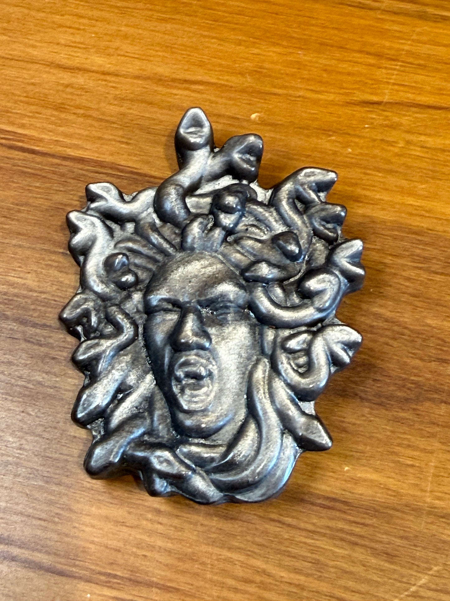 SILVER OBSIDIAN MEDUSA HEAD