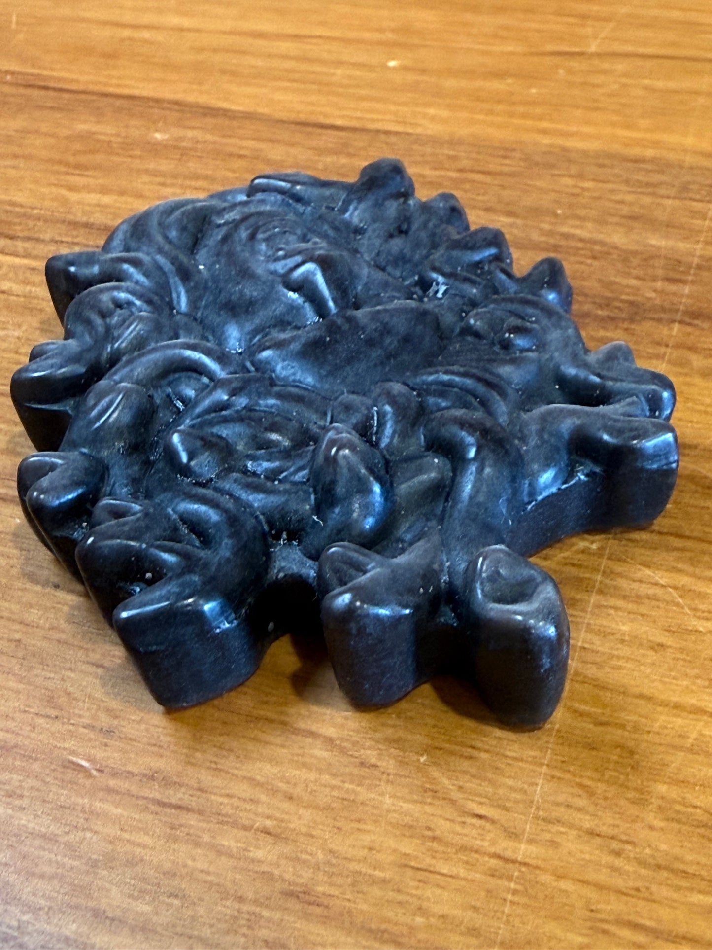 SILVER OBSIDIAN MEDUSA HEAD