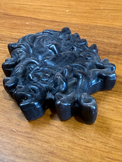 SILVER OBSIDIAN MEDUSA HEAD