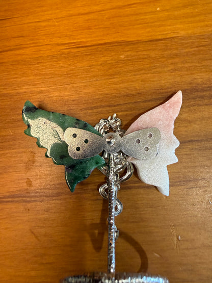 PINK OPAL RUBY ZIOSITE WINGS
