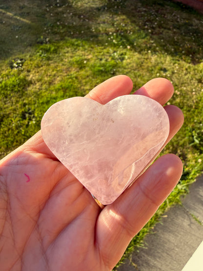 ROSE QUARTZ HEART