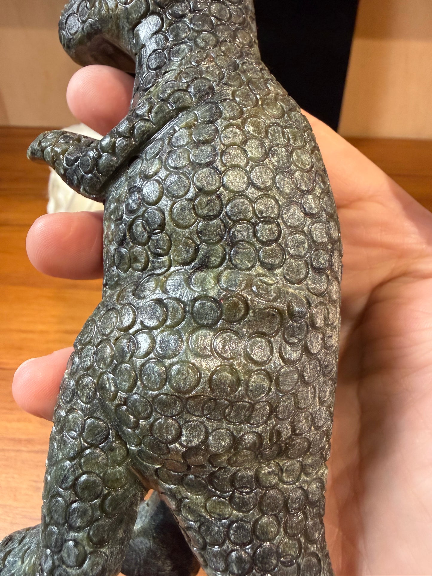 AMAZING SEPTARIAN JADE TYRANNOSAURUS REX (T-REX)