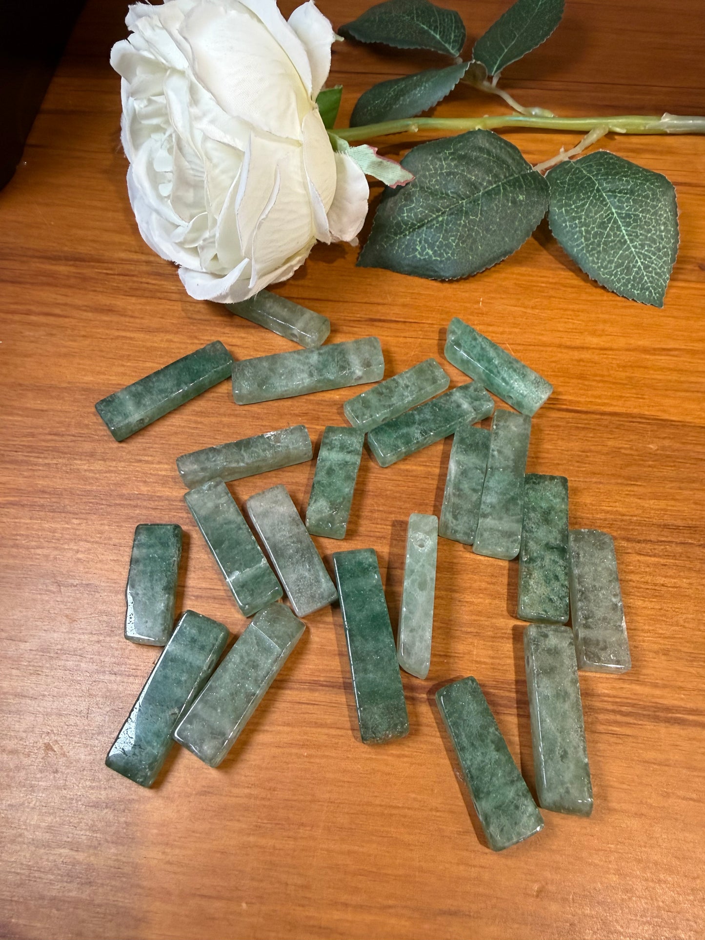 GREEN AVENTURINE, FLUORITE CARRIBEAN & LAPIS LAZULI CALCITE DIY PENDANTS ONLY (NO CHAIN)
