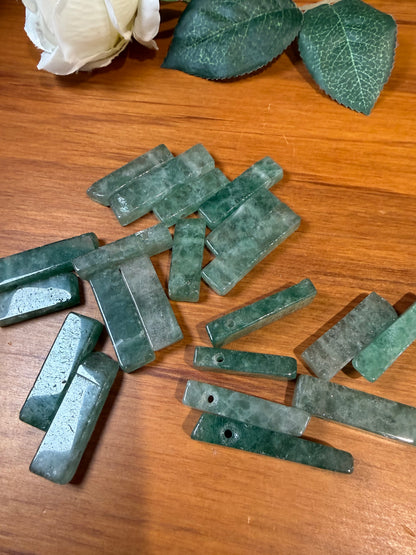 GREEN AVENTURINE, FLUORITE CARRIBEAN & LAPIS LAZULI CALCITE DIY PENDANTS ONLY (NO CHAIN)